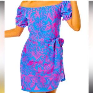 Lilly Pulitzer Jada Off The Shoulder Romper NWT